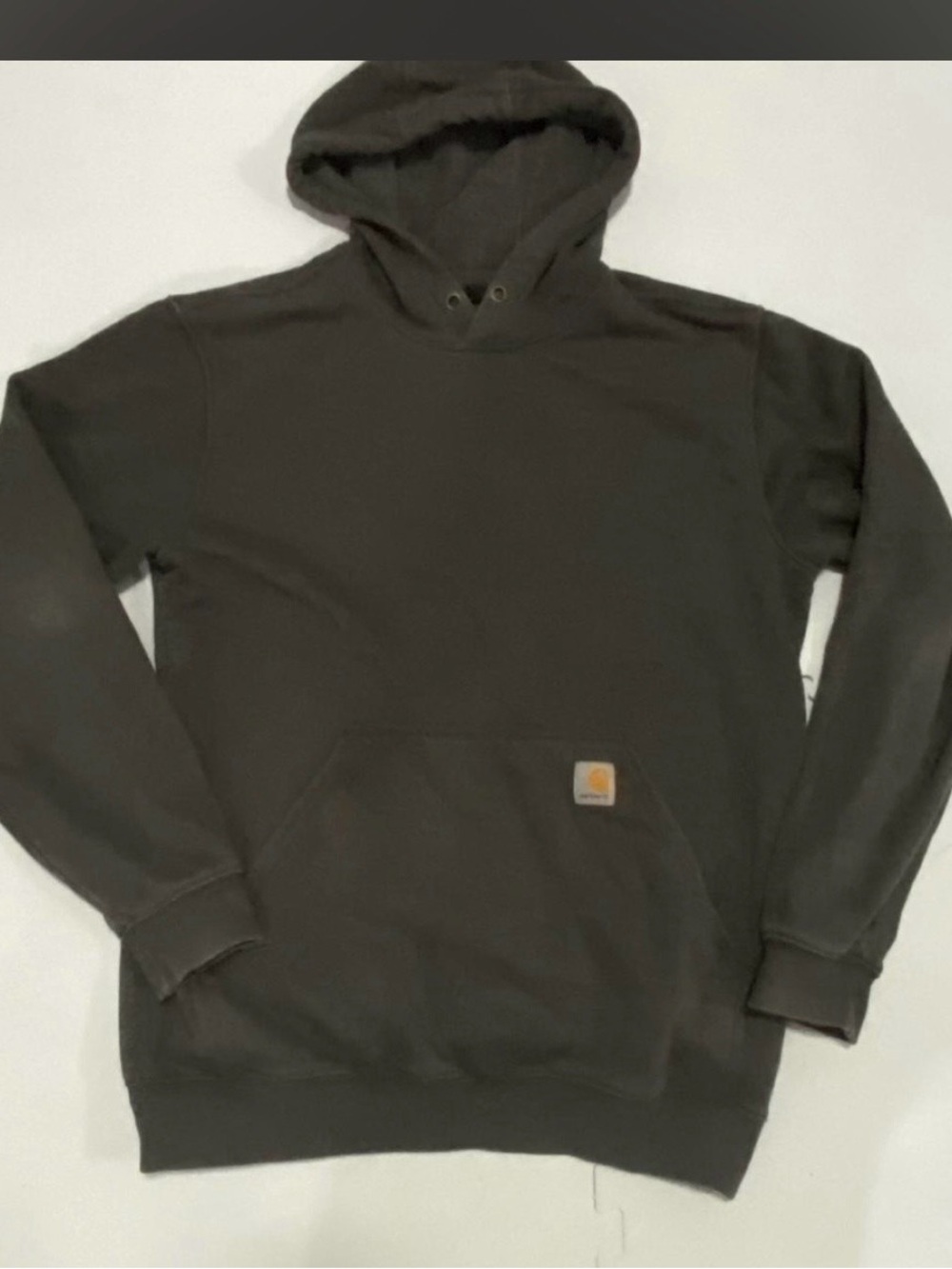 Carhartt Men's Olive Green Hooded Pullover Sweatshirt